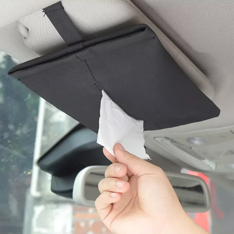 

Tissue Box Towel Sets Auto Sun Visor Tissue Box Sunshade Storage Boxes Holder Interior Storage Decoration Accessorie for BMW