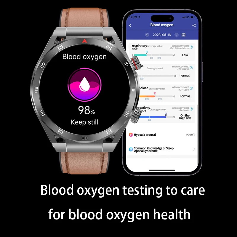 

2023 New Smart Watch Men Smart Bluetooth Call Sport Smartwatch Women Heart Rate Painless Non-invasive Blood Sugar Smartwatch