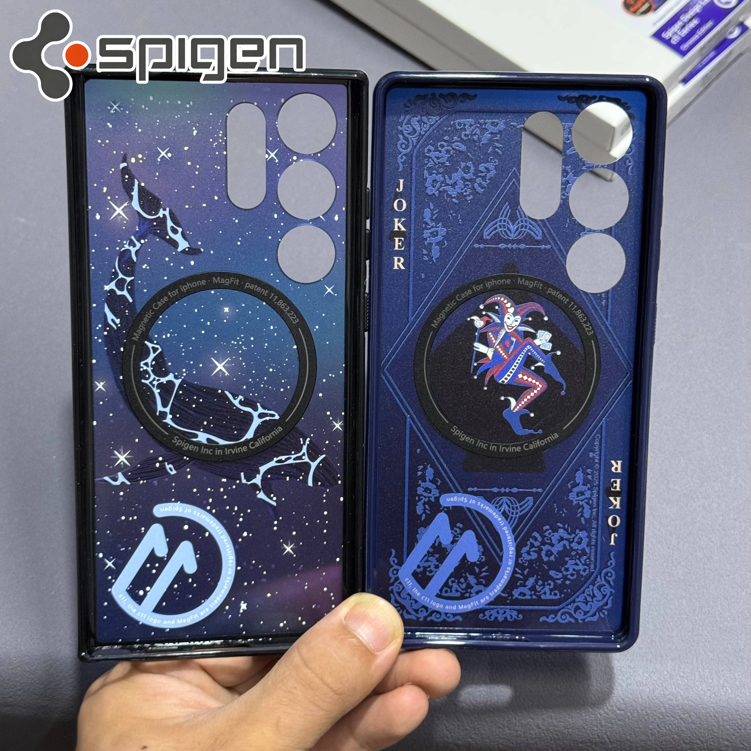 Фото Оригинальный чехол Spigen серии C11 для Samsung Galaxy S25 Ultra S24 S23 S22 с MagFit, полноразмерный TPU-чехол Stars №3