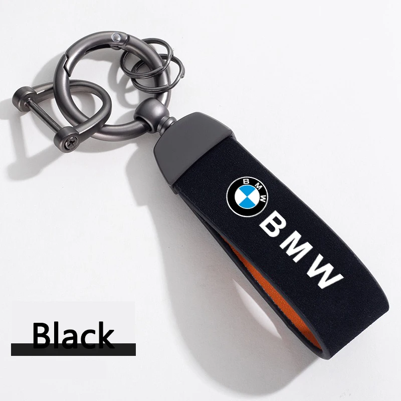 Замша + цинковый сплав веревочный брелок для ключей автомобильный с защитой от