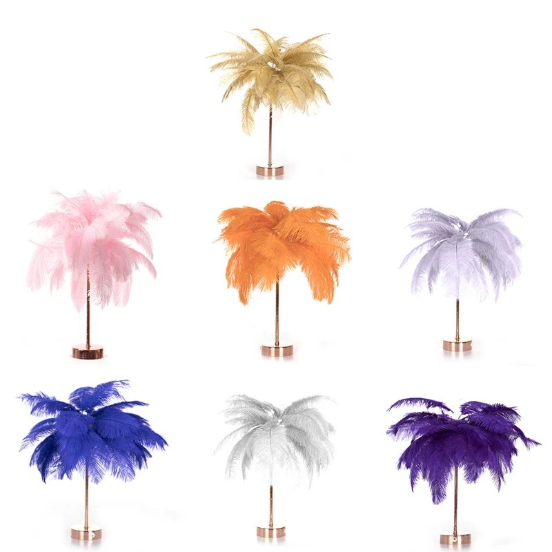 

Feather Table Lamp USB Rechargerable Tree Shape LED Lights Decorative Flashing Lamp 4.5V Night Light Lamps For Bedroom