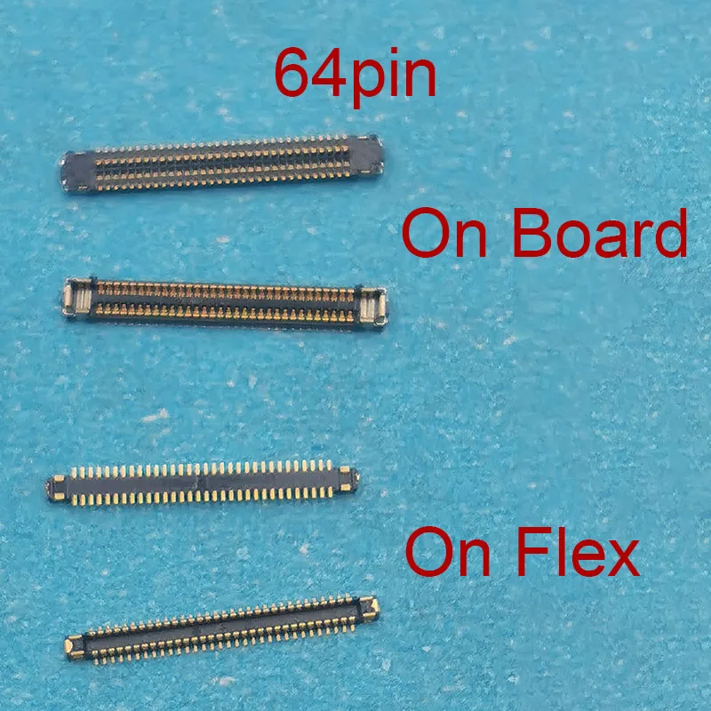 

10Pcs 64Pin LCD Display Screen FPC Connector On Motherboard For Samsung Galaxy S8/S8 Plus/G950F/S9/G955F/G960F/G965F USB Charger