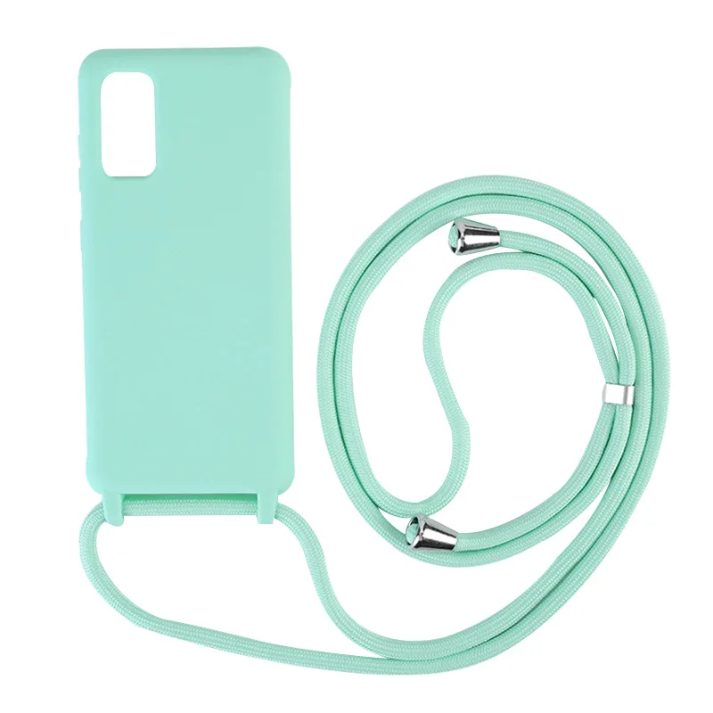 

Crossbody Cord Phone Case for Samsung A21S A12 A32 A41 A51 A71 S21 S20 S8 S9 S10 Plus Note 20 Ultra Lanyard Silicone Cover Strap