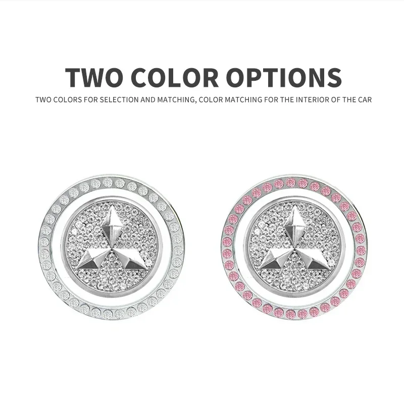 Наклейка на кнопку запуска автомобиля с кристаллами и бриллиантами