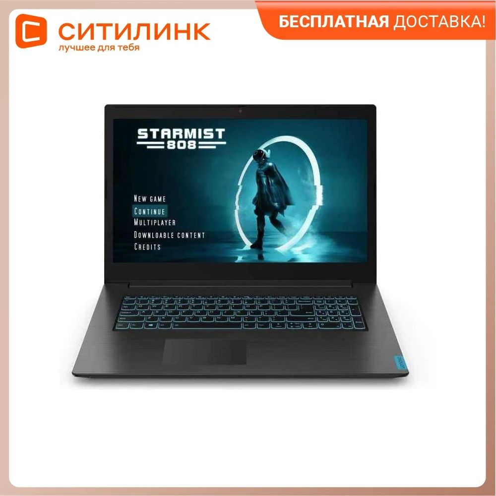 Ноутбук Lenovo IdeaPad L340-17IRH i7 9750H/16Gb/SSD1Tb/GTX 1650 4Gb/17.3"/IPS/FHD/DOS/black | Компьютеры и офис