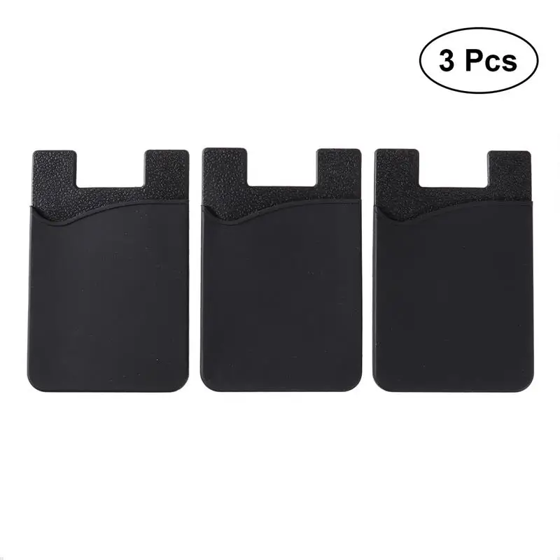 

3pcs Cell Phone Pouch Holder Case Back Fashion Adhesive Sticker Cover