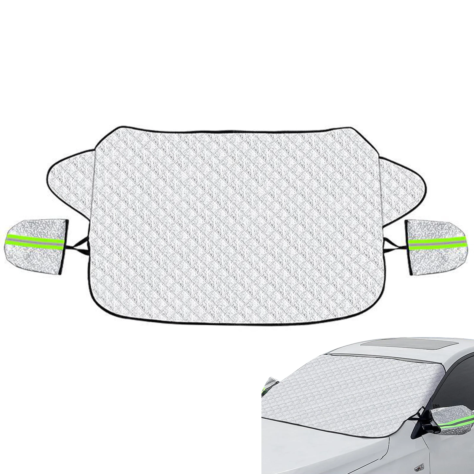 

Anti Snow Exterior Foldable Dustproof Windshield Protector Van With 2 Mirror Covers Car Screen Sunshade Frost Guard Ice Shield