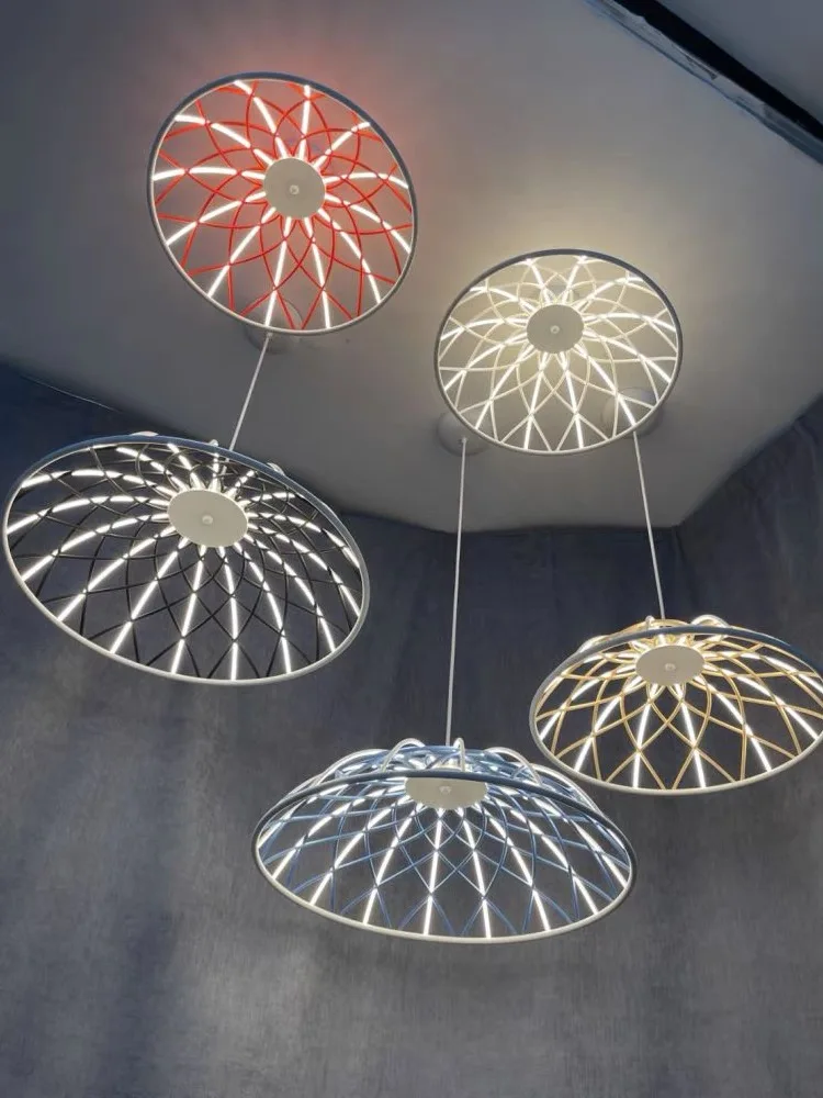 

Металлическая Подвесная лампа диаметром 50/60 см, современное творчество, люстра для столовой, кофейной бары, кухни, светодиодный, домашний декор, люстры