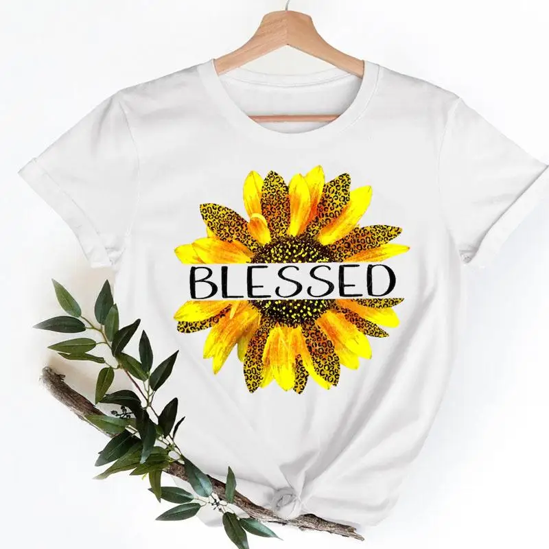 

Футболка женская с цветочным принтом, модная Повседневная рубашка с коротким рукавом, с леопардовым принтом, в стиле 90-х, летняя одежда