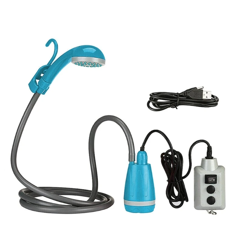 Портативный уличный душ душевой насос с батарейным питанием мАч для пеших