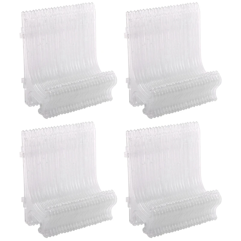 

48Pcs Clear Plastic Easels Plate Holders Display Dish Rack Picture Frame Photo Book Pedestal Holder Display Stand