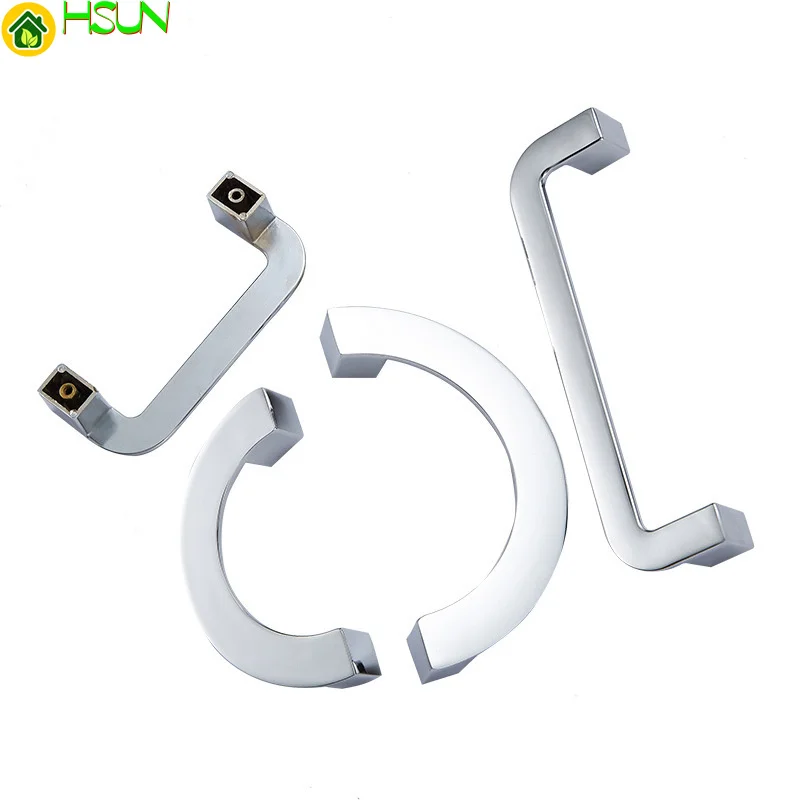 Полукольцевая Хромированная ручка из цинкового сплава светильник для шкафа