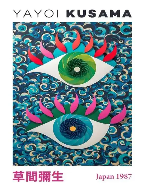 

Картина Yayoi Kusama печать на холсте