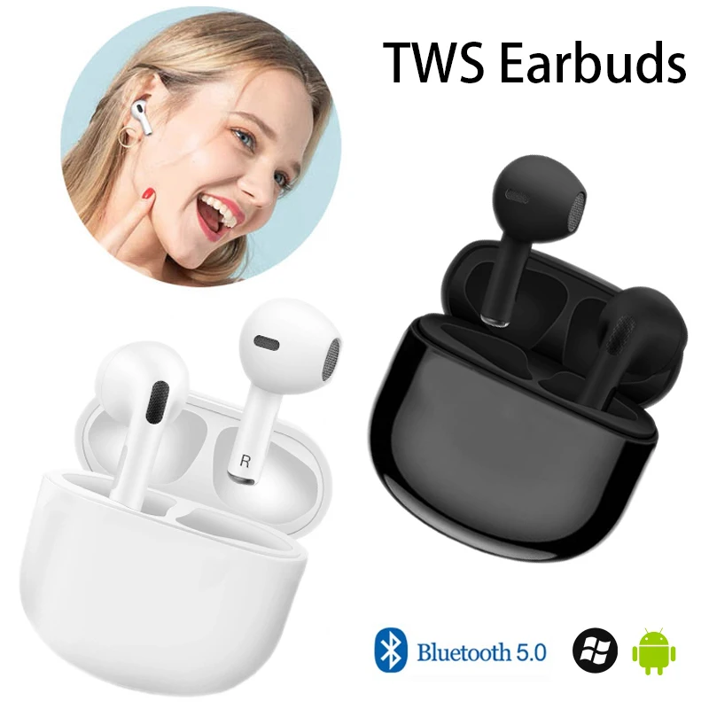

TWS Air Pro 4 Bluetooth 5.0 Earphones 9D Stereo Wireless Headphone In-Ear HiFi Earbuds Hands-Free Headset With Mic Fone and Box