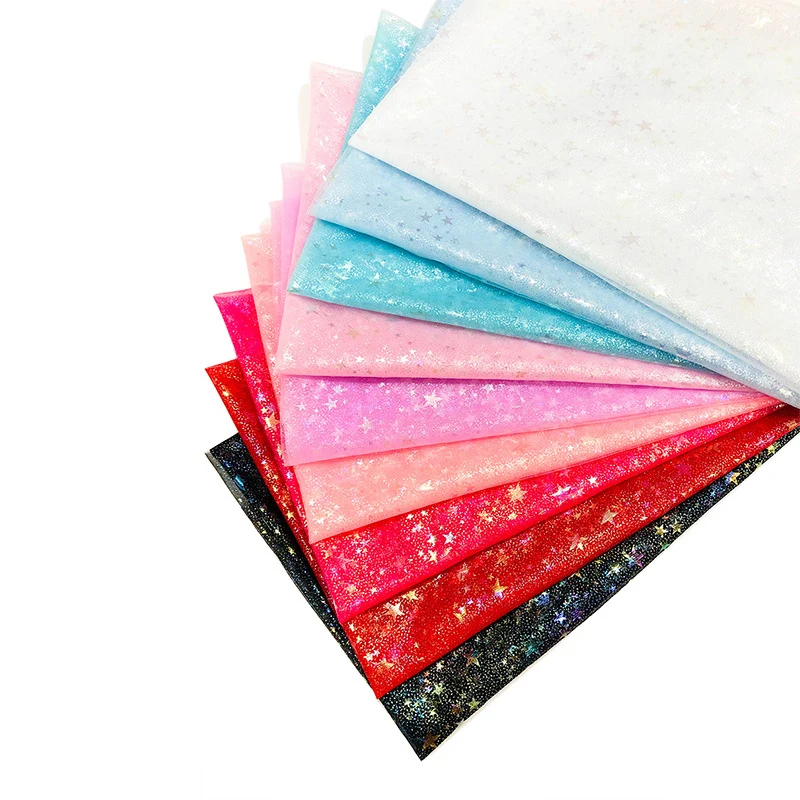 100x150 см Радужная ткань из тюля со звездами для свадьбы дня рождения