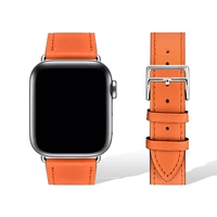 leather loop strap for apple watch band 44mm 40mm 41mm 45mm 42mm 38mm sport bracelet correa for iwatch series 3 4 5 6 se 7