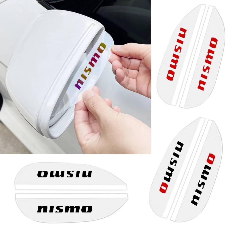 Прозрачный автомобильный протектор для зеркала заднего вида 2 шт. козырек от