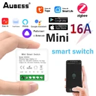 Умный выключатель Zigbee Mini, светодиодный светильник сделай сам с двухсторонним голосовым реле, таймером, работает с Google Home Alexa Alice