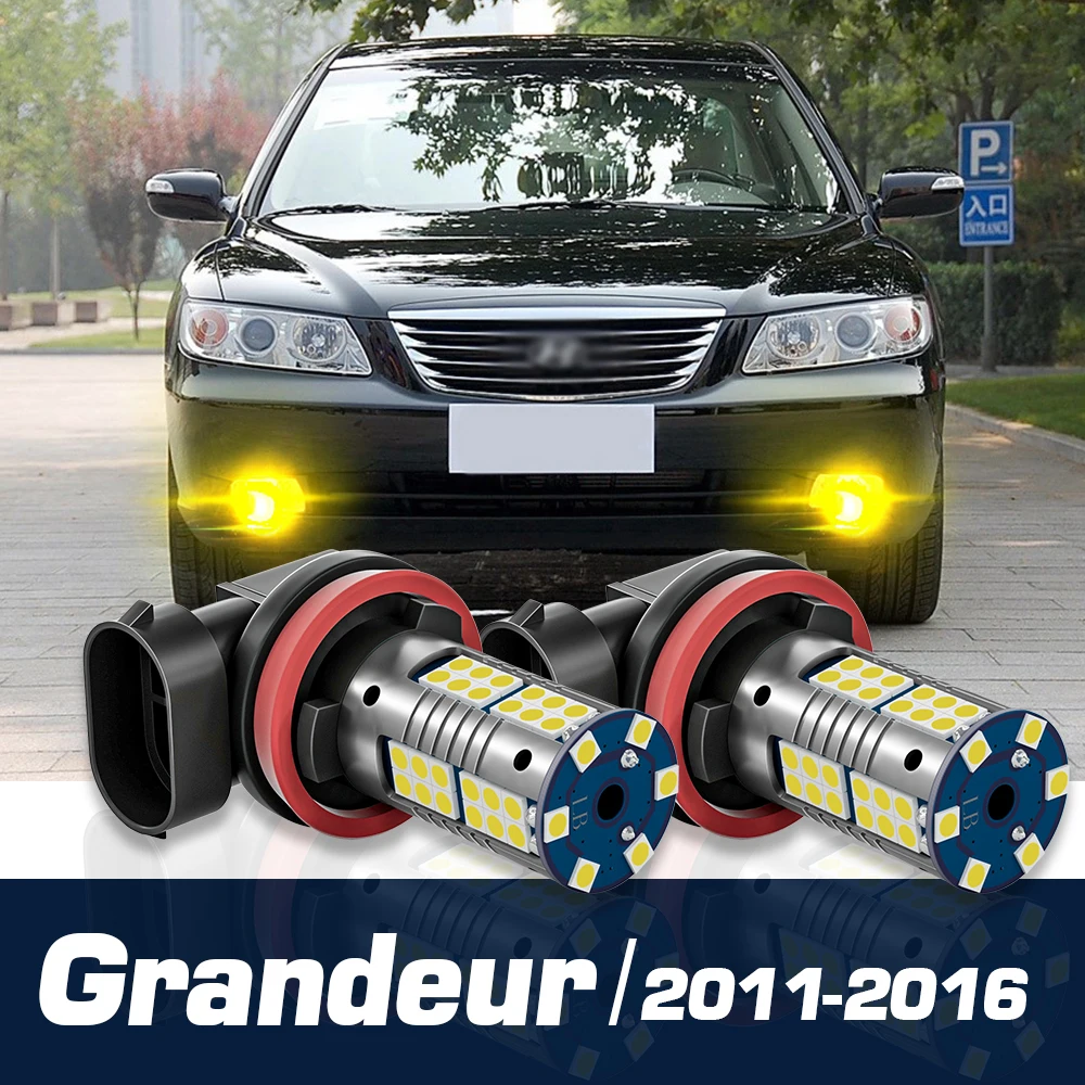 

2pcs LED Fog Light Canbus Accessories For Hyundai Grandeur HG 2011 2012 2013 2014 2015 2016