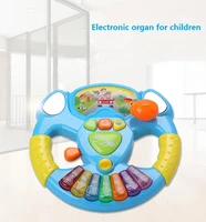 promotion toy musical instruments for kids baby steering wheel musical handbell developing educational toys for children gift
