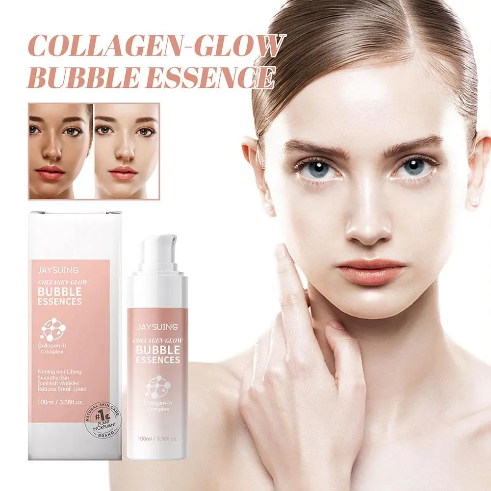 

Collagen Glow Bubble Essence Anti Aging Wrinkle Fade Cosmetics Beauty Whitening Pores Moisturizing Fine Shrink Care Skin Li L9F7