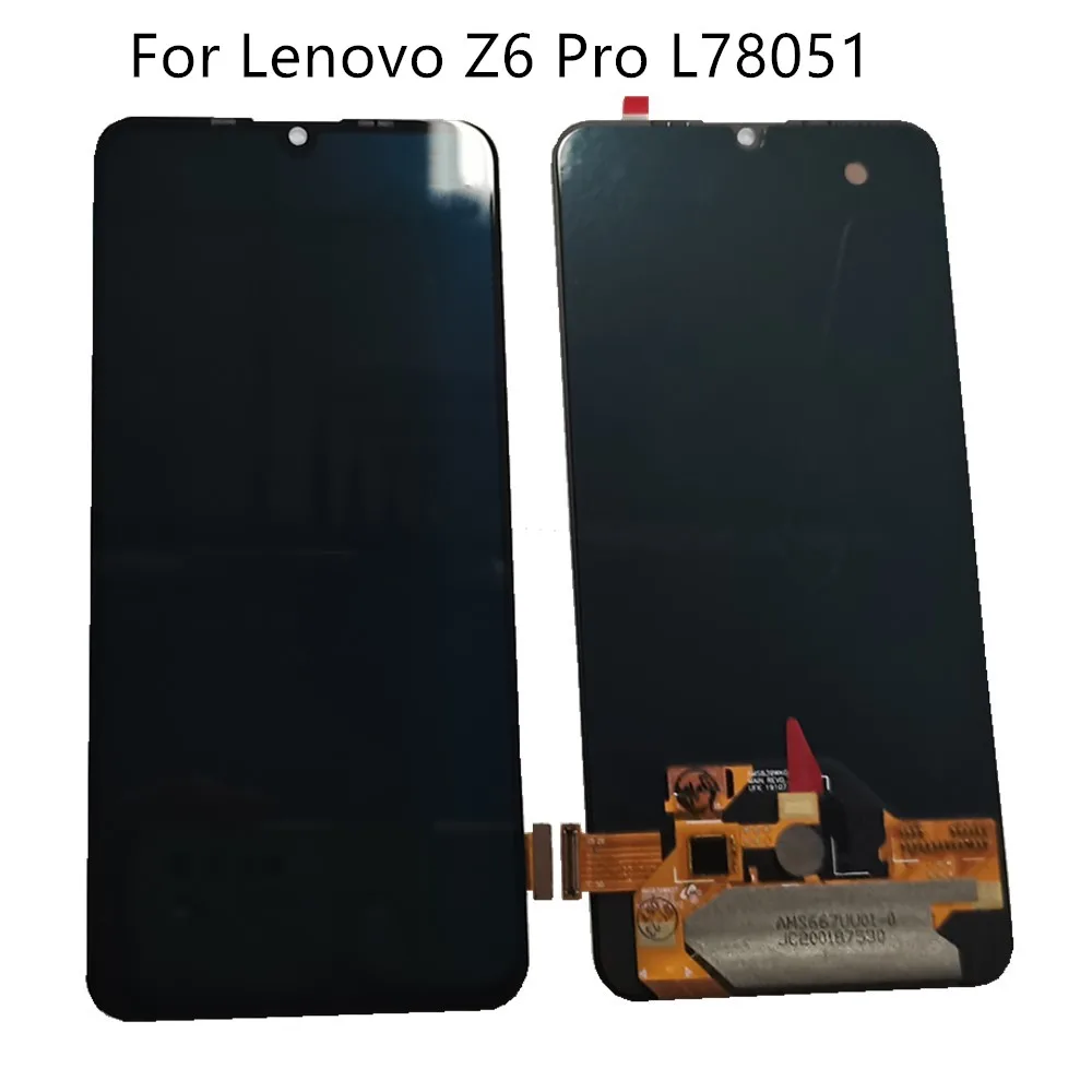 ЖК-дисплей 6,39 дюйма для Lenovo Z6 Pro, ЖК-дисплей с сенсорным экраном и дигитайзером в сборе, запчасти для ремонта экрана Lenovo Z6 Pro L78051