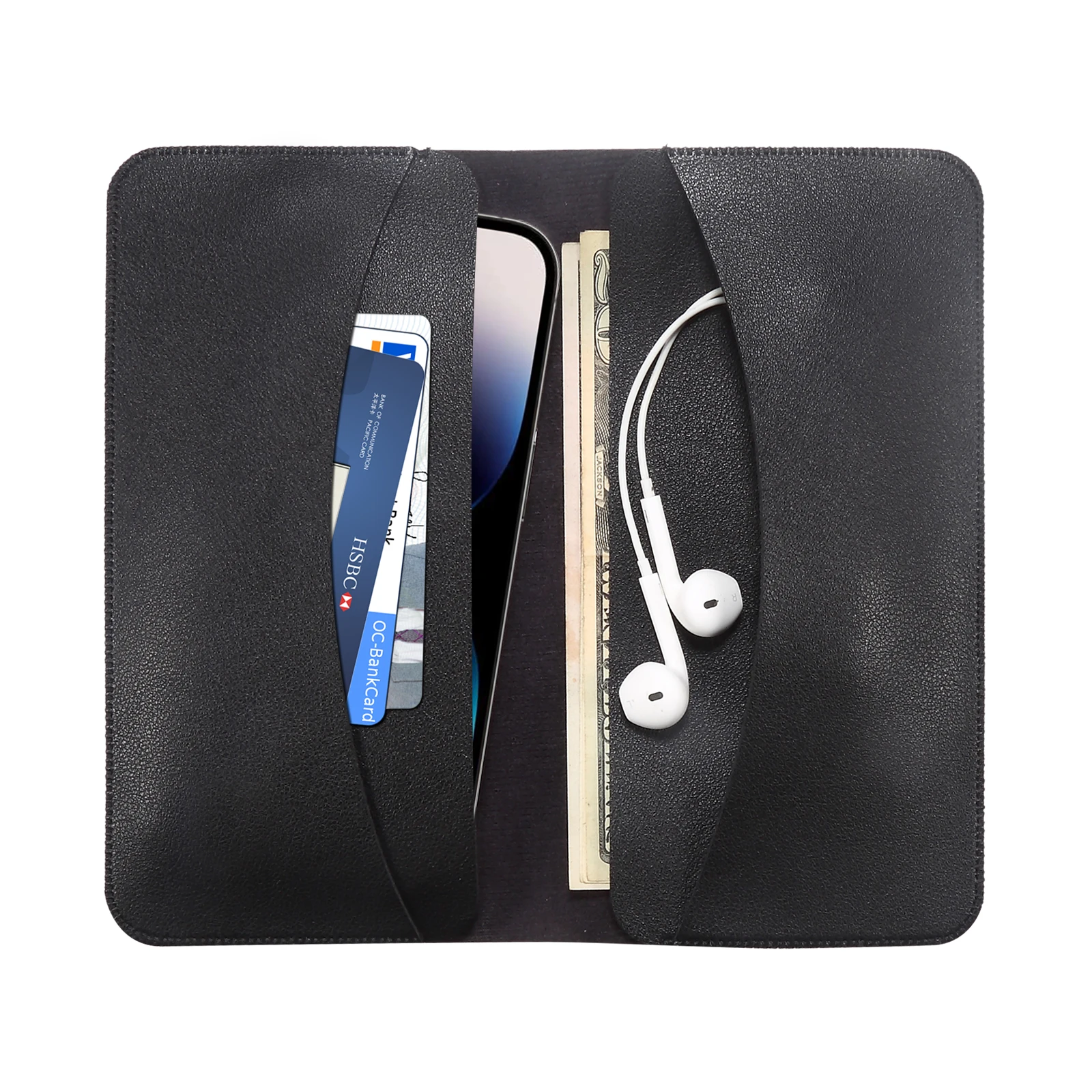 Универсальный двухслойный деловой чехол для телефона 4 7-6 9 дюймов iPhone Samsung Huawei Xiaomi