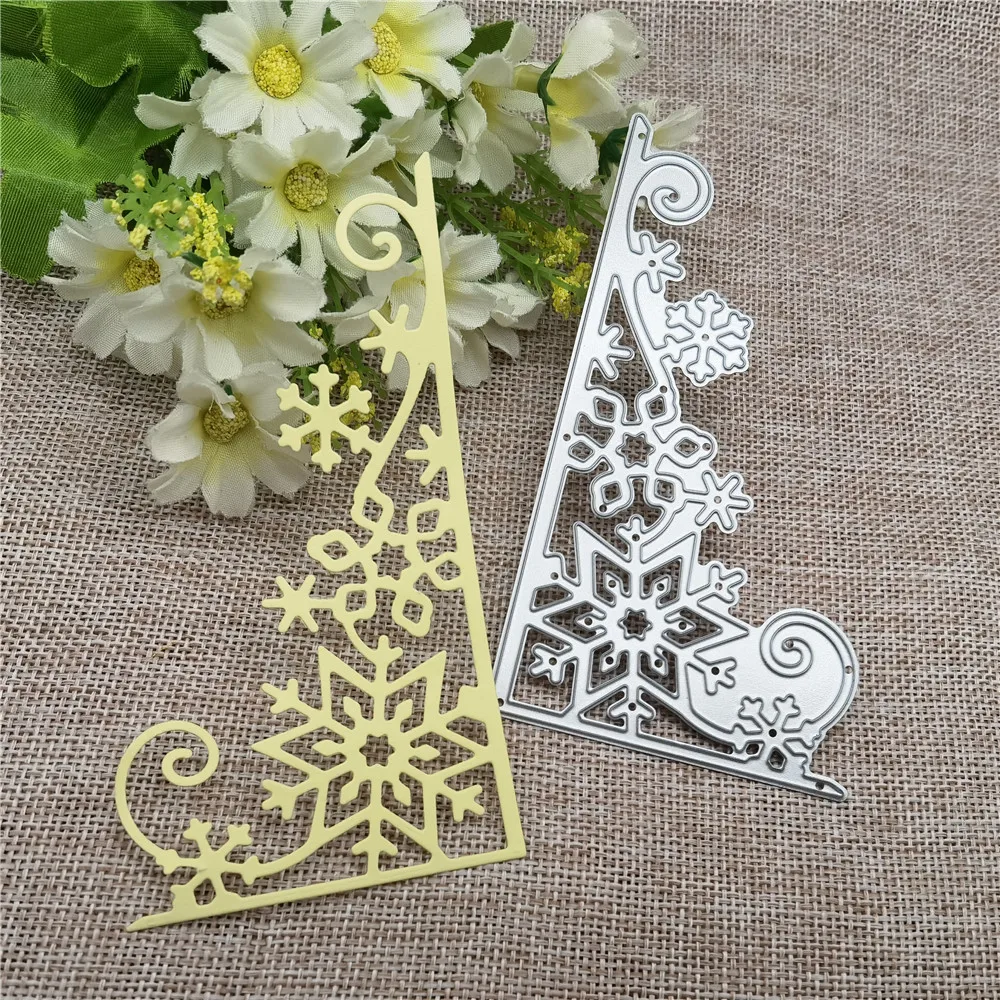 Рамка со снежинками металлические Вырубные штампы фотоальбом карточка бумага