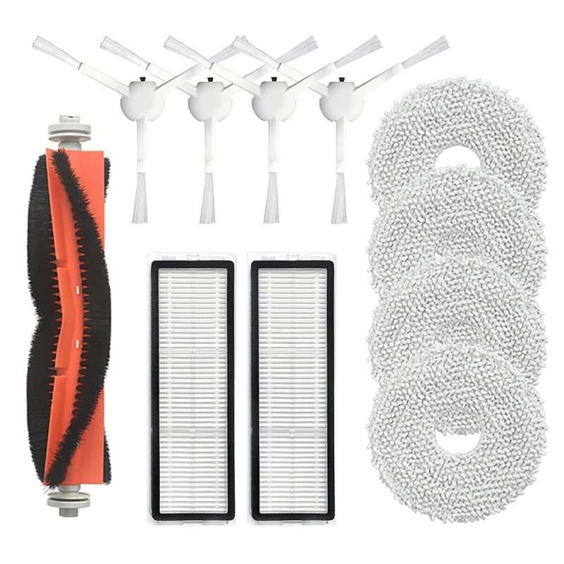 

For Mijia Sweeping Robot Accessories 1 Main Brush + 4 Side Brushes + 2 Filters + 4 Mops
