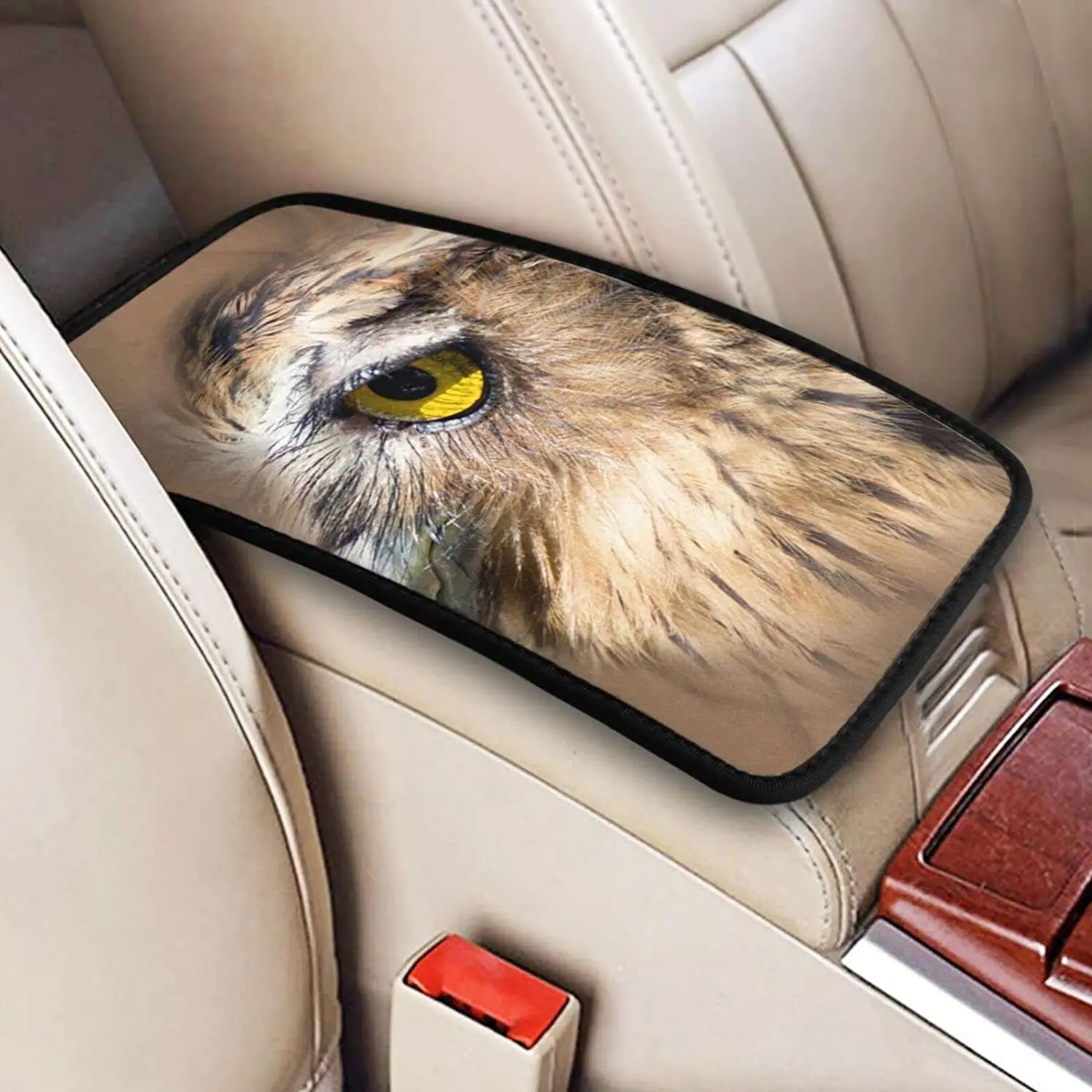 

Owl Car Center Console Armrest Cover Pad, Seat Armrest Box Protector Universal Car Trim, Suitable for Most Vehicles, Suv
