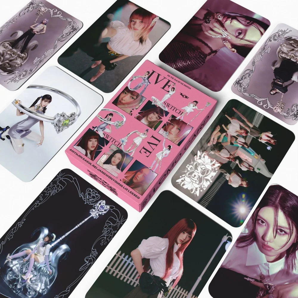 55 шт. KPOP Wonyoung фотокарточки альбомы SWITCH открытка Yujin Gaeul LIZ Rei Leeseo Lomo Card Fans Collection