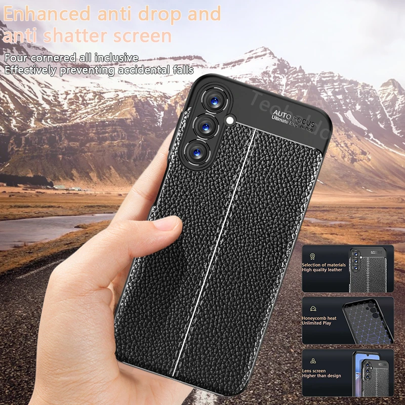 Чехол для Samsung Galaxy A05S A05s SM-A057F мягкий силиконовый кожаный чехол телефона A 05S бампер