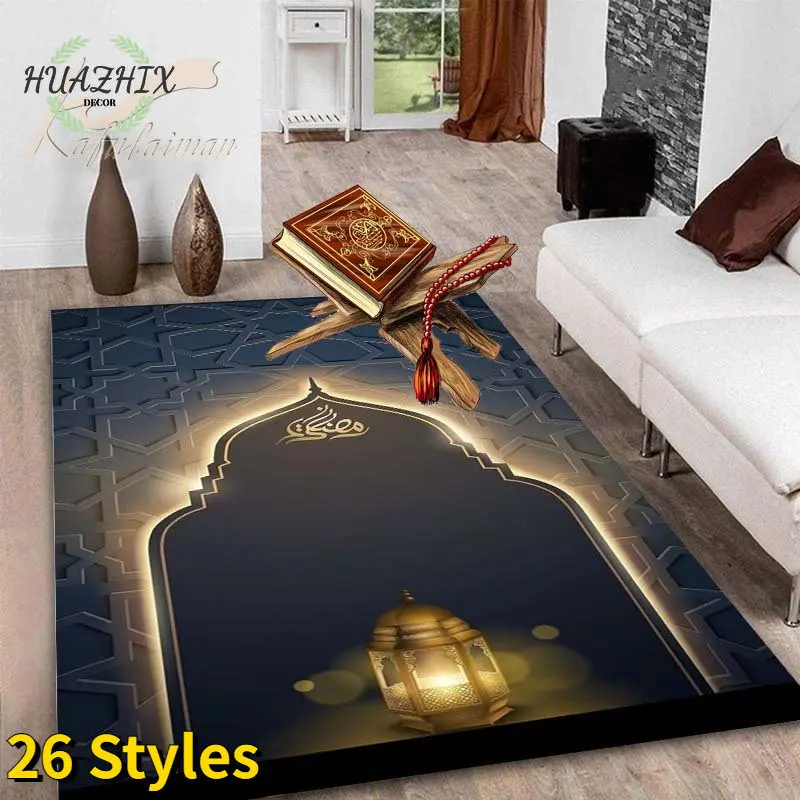

Muslim Kneeling Mat Ramadan Kareem Various Styles Islam Festival Portable Prayer Rugs For Muslim Islam Non-slip Carpet Decor