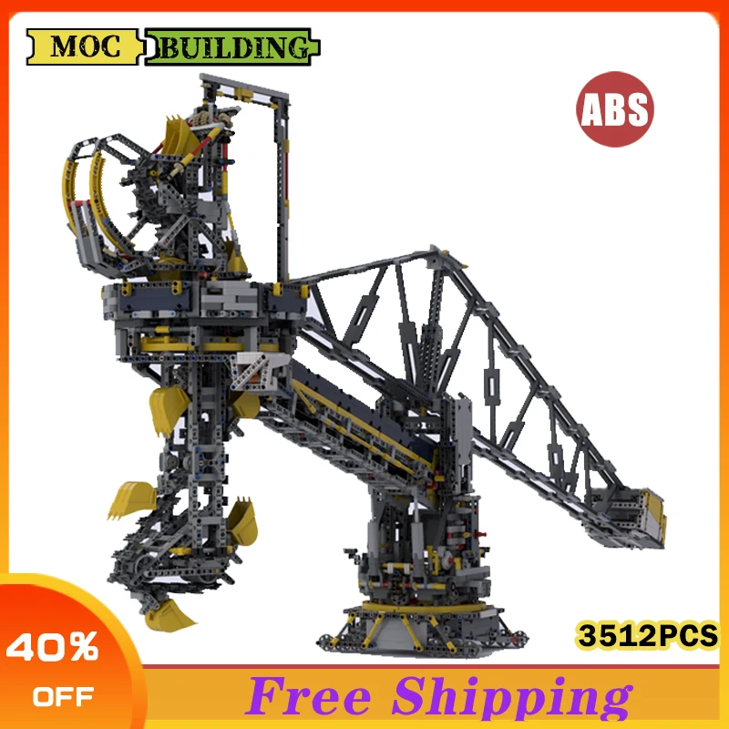 MOC строительный блок экскавационный кран частицы сделай сам сборка игрушки