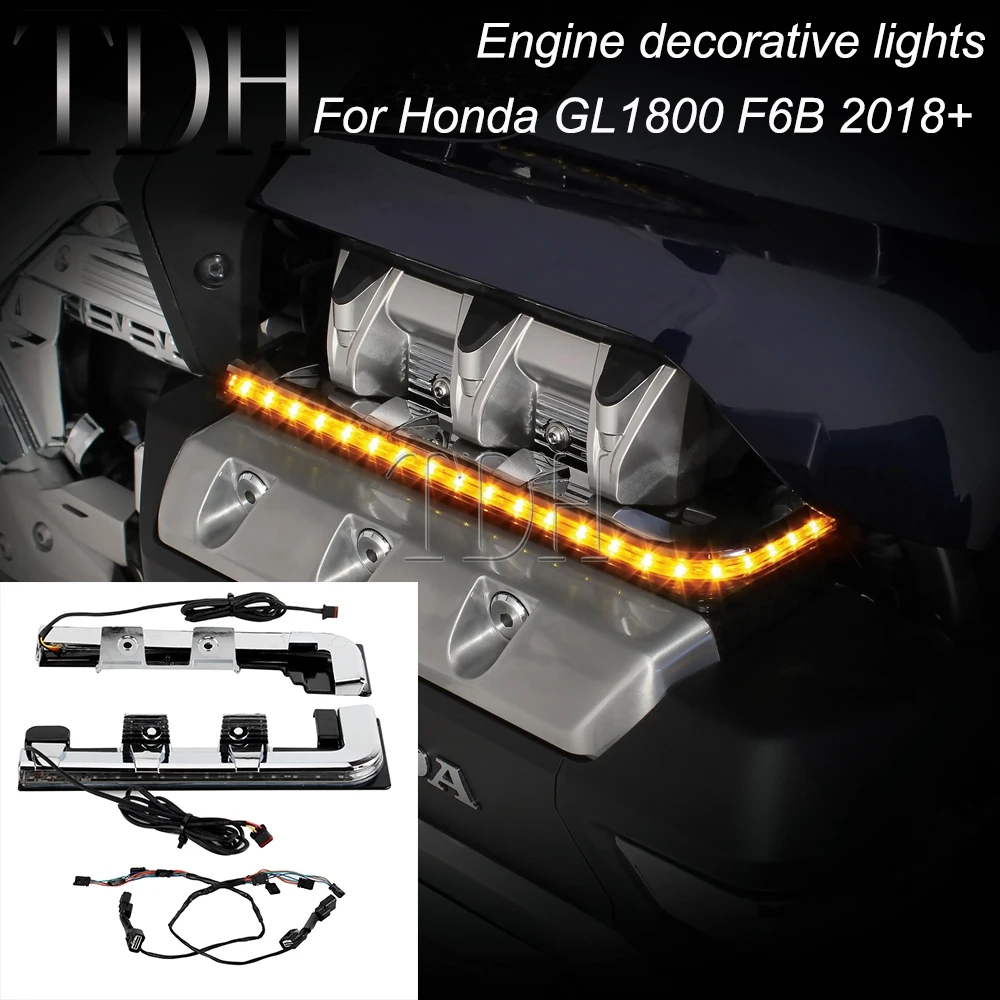 

LED Engine Lighting Panels For Honda Goldwing Gold wing GL1800 GL 1800 Tour DCT Airbag 2018 2019 2020 2021 Motorcycle Accessorie