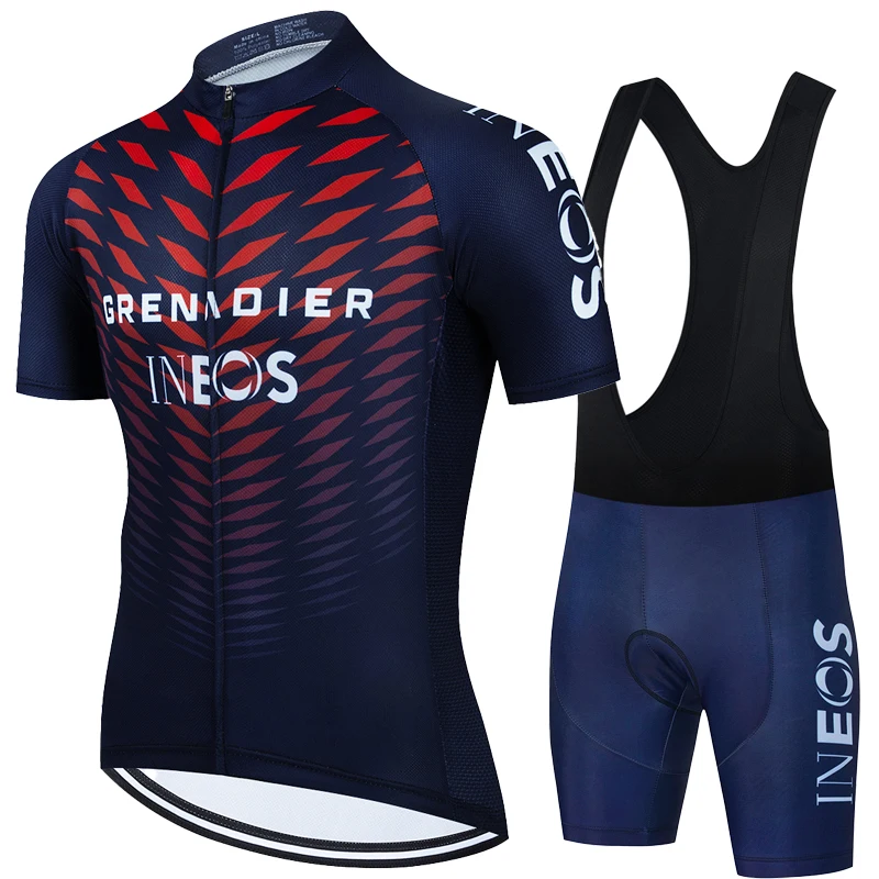 

Cycling Pants Man Complete 2022 Men Summer Clothing INEOS Uniform Laser Cut Mtb Clothes Men's Jersey Bike Shorts Bib Blouse Gel