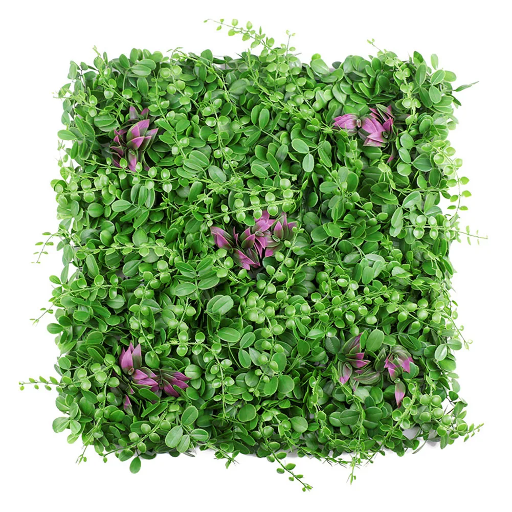

Add a Touch of Nature to Your Home with Artificial Green Grass Square Plastic Lawn Plant 50x50cm Easy to Clean