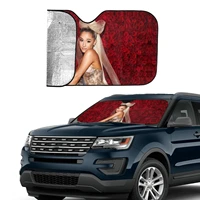 3d print ariana grande sunshade car windshield cover universal fit car accessories interior compatible car products