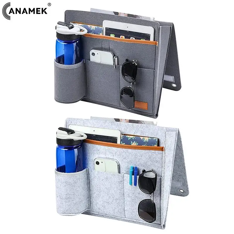 

Нескользящая прикроватная сумка, фетровый органайзер для хранения кровати, дивана, боковой подвесной диван, с дистанционным управлением, к...