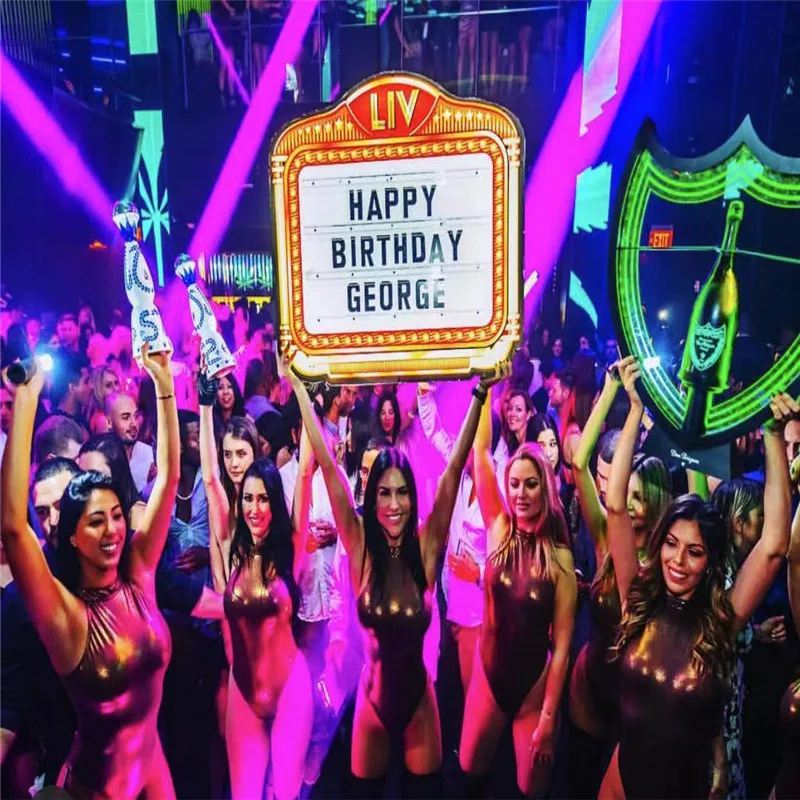 

Персонализированный светодиодный дисплей с подсветкой, персонализированный шатер, доска для сообщений, презентатор бутылок с 3 наборами алфавита для клубного бара, мероприятия