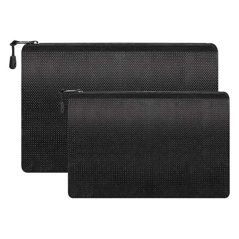 

Огнеупорные сумки для документов с водонепроницаемой молнией, 2 упаковки, водонепроницаемая безопасная сумка для важных документов, ценнос...