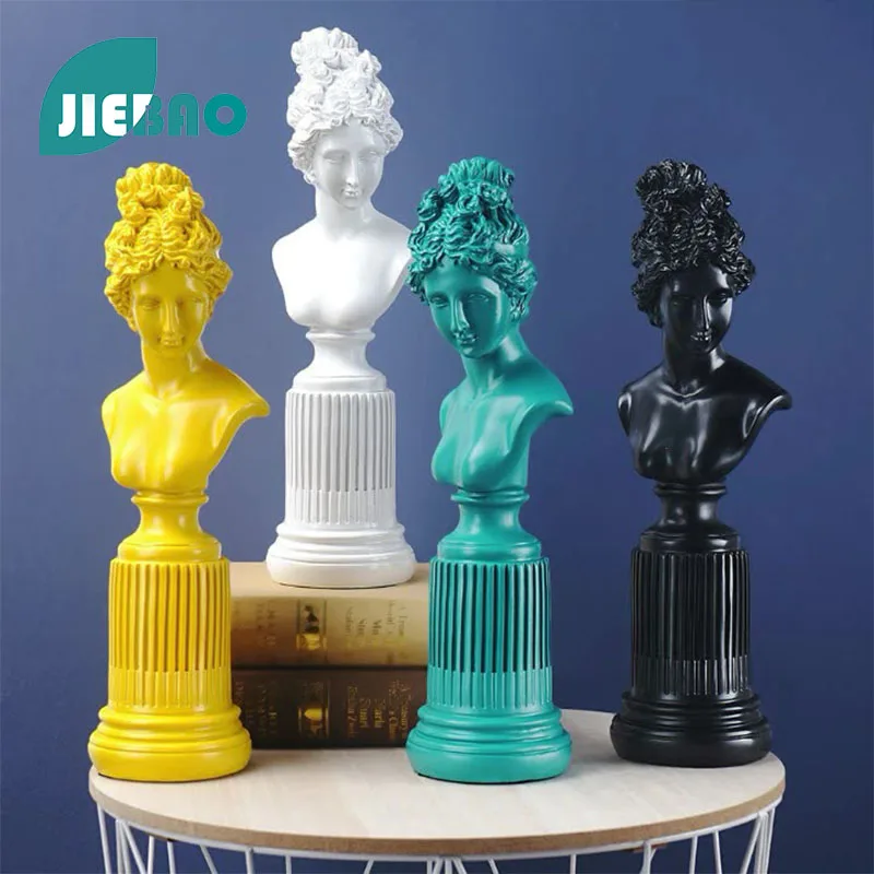 

Resin Statue Goddess Freya Nordic Abstract Ornaments For Figurines Interior Sculpture Room Home Decor
