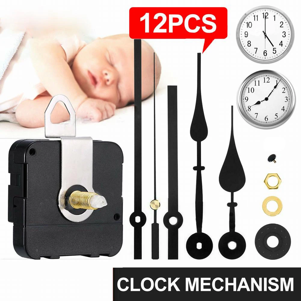 

Quartz Movement Wall Clock Motor Mechanism Long Spindle Repair Kit DIY Quartz Clock Movement Wall Hands Repair Tool Parts
