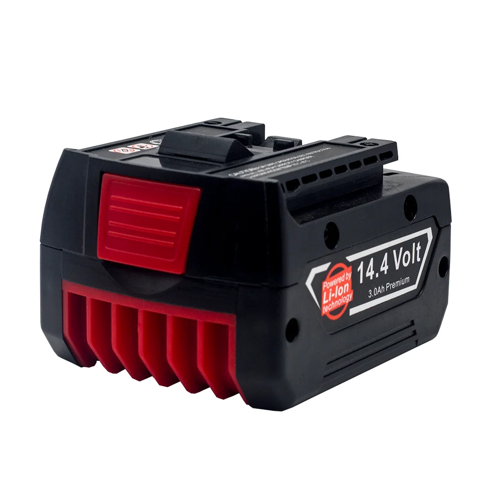 Tanie 14.4v 3.0Ah 18650 Akumulator Litowy Wielokrotnego ładowania Dla Bosch Wiertarka Akumulatorowa BAT607,BAT607G,BAT614G Elektronarzędzia Backup Li-ion
