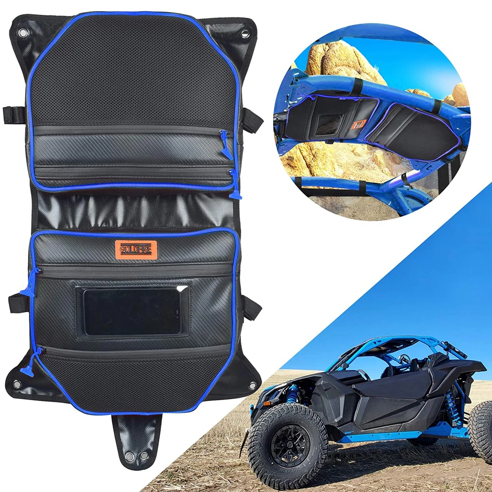 UTV Accessories Water Resistant Overhead Storage Bag Overhead Roof Storage Bag Fits For Can Am X3 Maverick 2017 2018 2019 2020