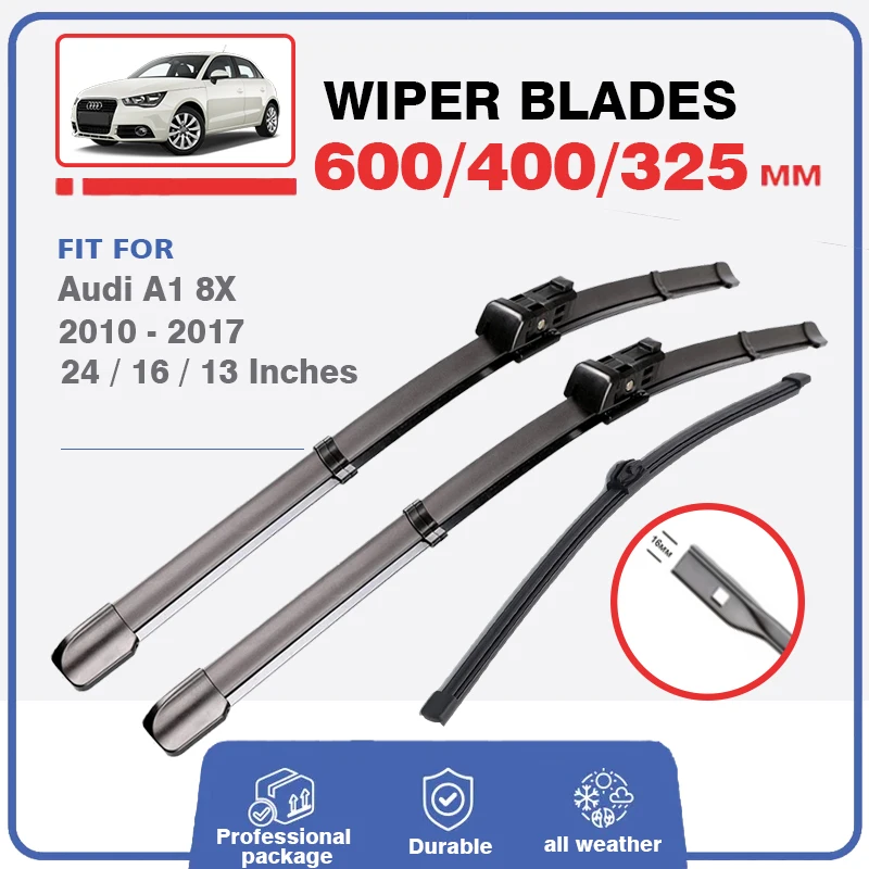 

Front Rear Wiper Blades Set For Audi A1 8X 2010 2011 2012 2013 2014 2015 2016 2017 SLine Windscreen Windshield Window 24"16"13"