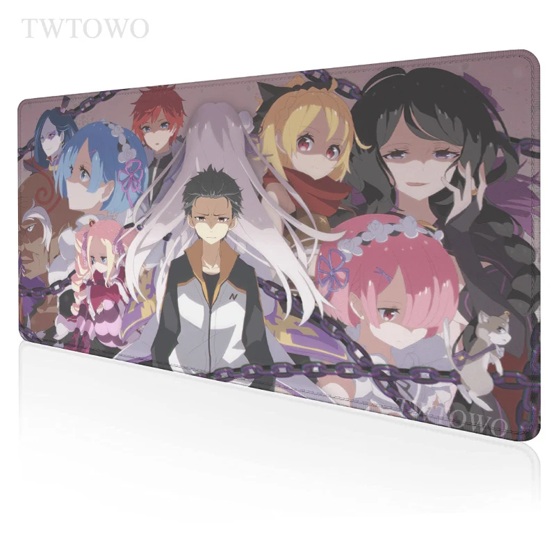 

Anime Girl Re Zero Mouse Pad Gaming XL Computer HD New Mousepad XXL Desk Mats Anti Slip Office Carpet Natural Rubber Computer