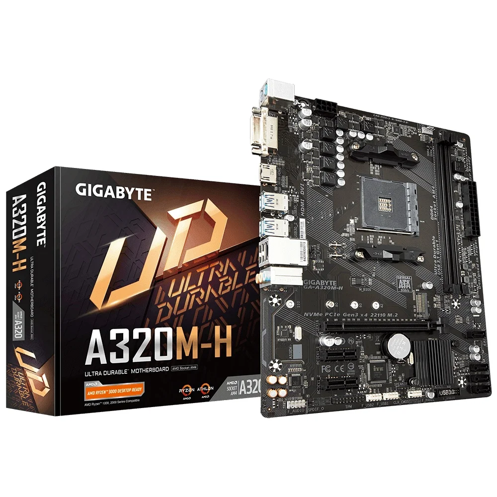 

Ga-a320m Gigabyte Mother Plate, Chipset, A320 H, Ddr4 Hdmi Am4