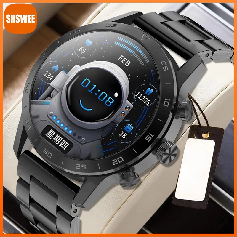 

For Xiaomi Huawei Smart Watch Bluetooth Call IP68 Waterproof Sport Fitness Heart Rate Mens Smartwatch Clock Android IOS