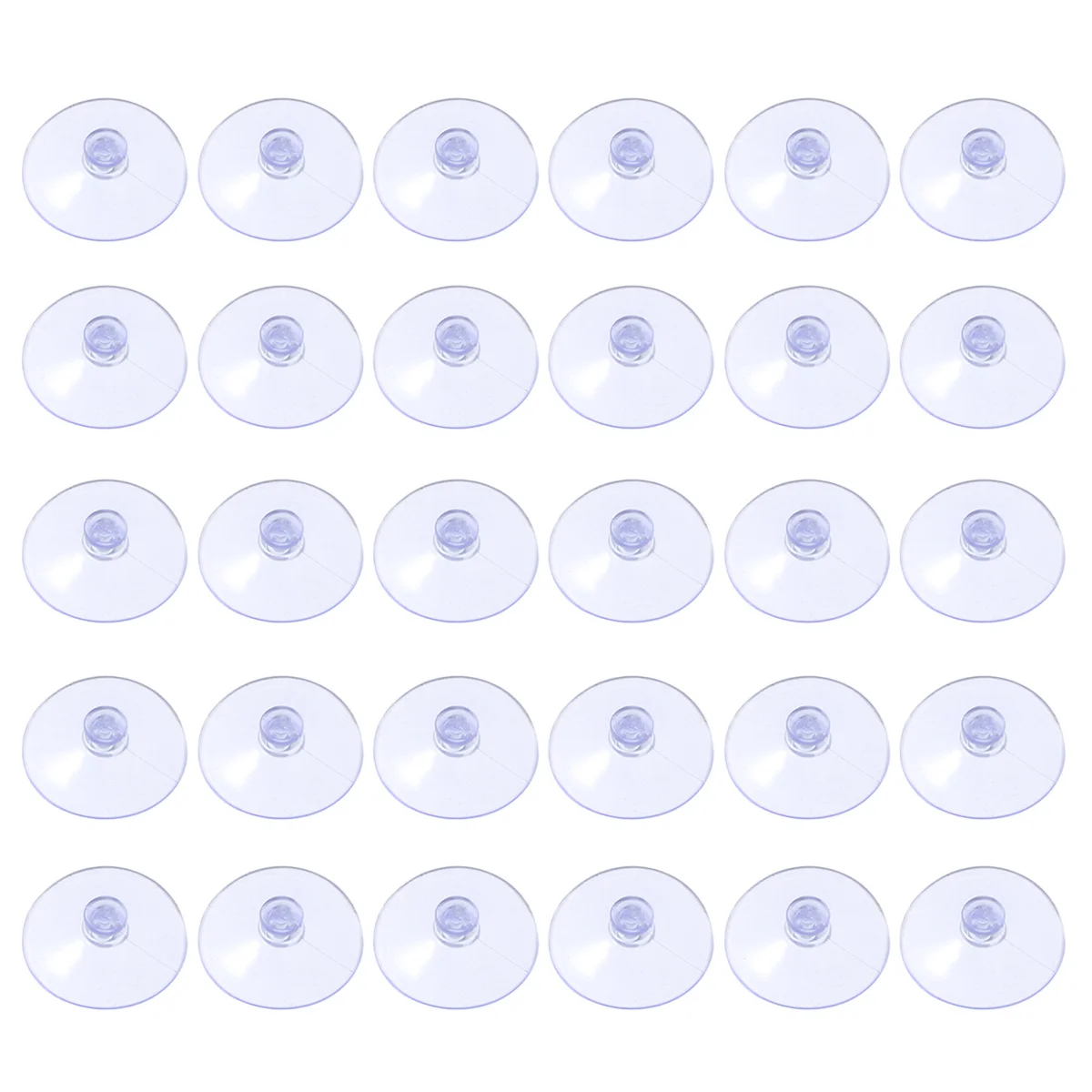 

30pcs PVC Clear Round Suction Cups Reusable Sucker Pads without Hooks (4.5CM)